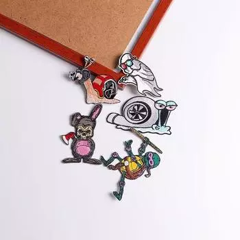 5 шт./упак. плавкая нашивка с вышивкой, утюговые заплатки для одежды, термоклеевые заплатки для курток, джинсов, рюкзак, гладильная заплатка для шитья