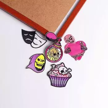 5 шт./упак. плавкая нашивка с вышивкой, утюговые заплатки для одежды, термоклеевые заплатки для курток, джинсов, рюкзак, гладильная заплатка для шитья