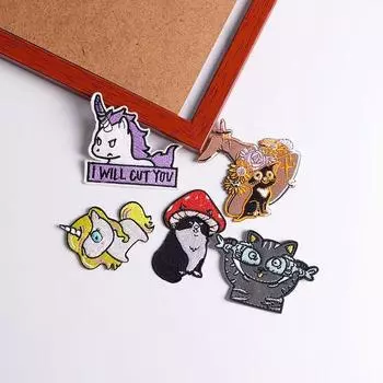 5 шт./упак. плавкая нашивка с вышивкой, утюговые заплатки для одежды, термоклеевые заплатки для курток, джинсов, рюкзак, гладильная заплатка для шитья