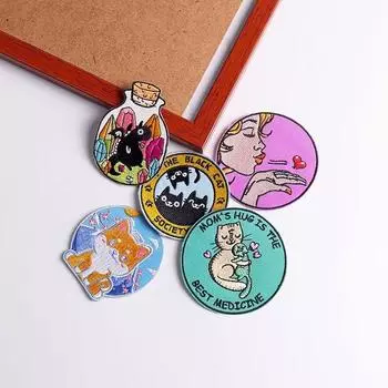 5 шт./упак. плавкая нашивка с вышивкой, утюговые заплатки для одежды, термоклеевые заплатки для курток, джинсов, рюкзак, гладильная заплатка для шитья