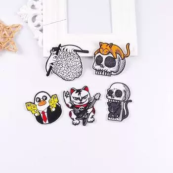 5 шт./упак. плавкая нашивка с вышивкой, утюговые заплатки для одежды, термоклеевые заплатки для курток, джинсов, рюкзак, гладильная заплатка для шитья