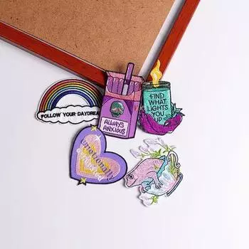 5 шт./упак. плавкая нашивка с вышивкой, утюговые заплатки для одежды, термоклеевые заплатки для курток, джинсов, рюкзак, гладильная заплатка для шитья