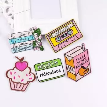 5 шт./упак. плавкая нашивка с вышивкой, утюговые заплатки для одежды, термоклеевые заплатки для курток, джинсов, рюкзак, гладильная заплатка для шитья