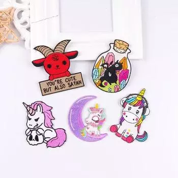 5 шт./упак. плавкая нашивка с вышивкой, утюговые заплатки для одежды, термоклеевые заплатки для курток, джинсов, рюкзак, гладильная заплатка для шитья