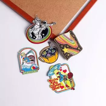 5 шт./упак. плавкая нашивка с вышивкой, утюговые заплатки для одежды, термоклеевые заплатки для курток, джинсов, рюкзак, гладильная заплатка для шитья