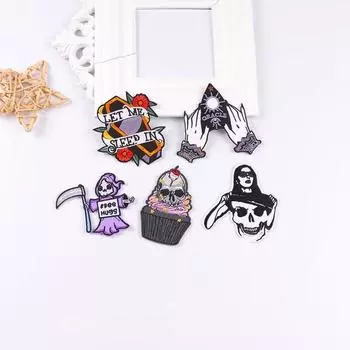 5 шт./упак. плавкая нашивка с вышивкой, утюговые заплатки для одежды, термоклеевые заплатки для курток, джинсов, рюкзак, гладильная заплатка для шитья