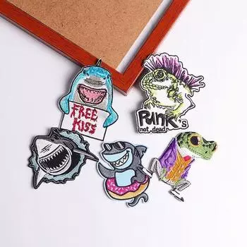 5 шт./упак. плавкая нашивка с вышивкой, утюговые заплатки для одежды, термоклеевые заплатки для курток, джинсов, рюкзак, гладильная заплатка для шитья