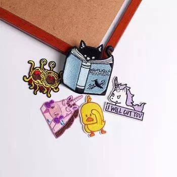 5 шт./упак. плавкая нашивка с вышивкой, утюговые заплатки для одежды, термоклеевые заплатки для курток, джинсов, рюкзак, гладильная заплатка для шитья