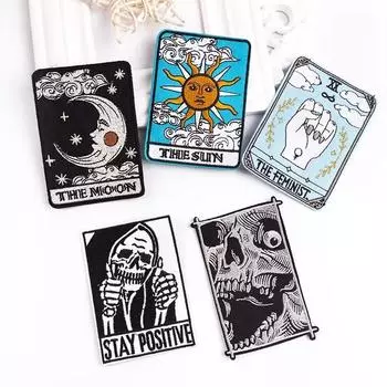 5 шт./упак., вышивка Таро, утюг на заплатках для одежды, плавкая заплатка для шитья одежды, заплатка