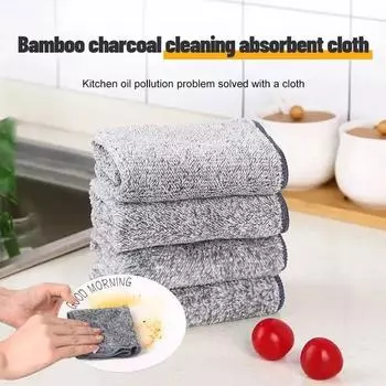 5 шт. утолщенная кухонная ежедневная тряпка тряпка для кухни протирание скатерти впитывающая губка для мытья посуды