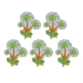 5 шт. Воздушный шар в виде пальмы из алюминиевой фольги, прочный, легкий, большого размера, декоративный для вечеринки на елку