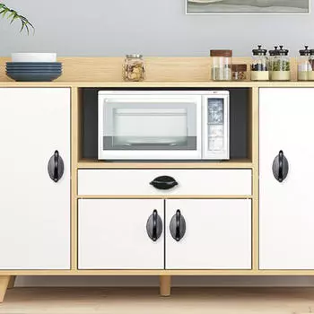 5 шт. Вспомогательные ручки для шкафа, открытая раздвижная дверь, декоративные, прочные, простая установка чёрный