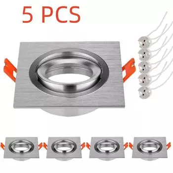 5 шт. Встраиваемая монтажная рамка с держателем лампы MR16, кронштейн для точечного освещения, патрон для лампы, фитинг для точечного освещения