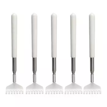 5 шт. Выдвижная чесалка для спины Портативная телескопическая металлическая чесалка для спины Массажер Скребок для