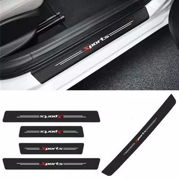 5 шт. в комплекте, накладка на порог автомобиля и задняя защита бампера, защита от царапин, нескользящие накладки