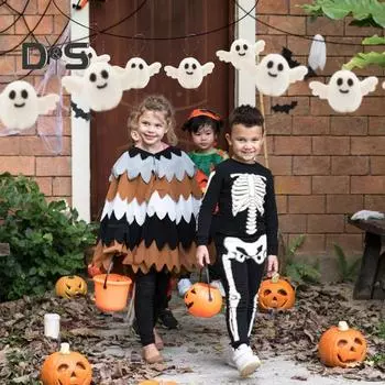 5 шт. в упаковке шерстяной фетровый кулон с привидением Happy Halloween Ghost Decorations Handmade Cute Halloween Party Decorations 5pcs