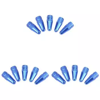 5 шт. велосипедные колпачки Presta с высоким алюминиевым клапаном давления, пылезащитные чехлы (синий)