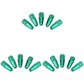 5 шт. велосипедные колпачки Presta с высоким алюминиевым клапаном давления, пылезащитные чехлы (зеленый)