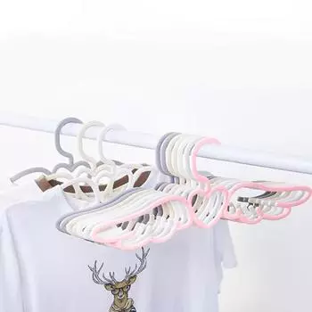 5 шт. вешалка для одежды, милая бесследная организация одежды, форма крыльев ангела, вешалка для одежды, товары для дома белый