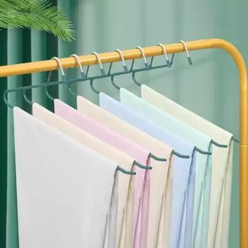 5 шт. вешалка для одежды прочная многофункциональная нескользящая утолщенная открытая стойка для брюк для шкафа серый