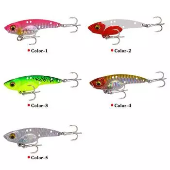 5 шт. вибрирующий металлический крючок для резервуара для крови VIB, бросающий приманку далеко 5cm