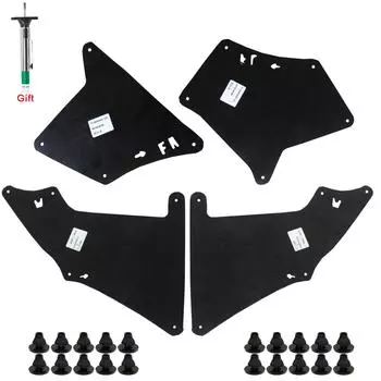 5 шт. внутренние подкрылки для Toyota Land Cruiser Prado 03-20, брызговики, щиток, уплотнение с датчиком глубины протектора шин 4pcs Fender Liners