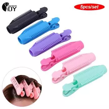5 шт. волшебные бигуди для ухода за волосами, корни волос, натуральные пушистые заколки для волос, спящие, без нагрева, пластиковые бигуди для волос, скручивание, инструменты для укладки своими руками чёрный