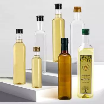 5 шт. Woozy Bottles Clear Sauce Woozy Bottle Пластиковая пустая бутылка для напитков с герметичной крышкой 250ml чёрный