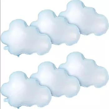 5 шт., воздушные шары из фольги с белым облаком на день рождения, детский душ, тематическая вечеринка, украшения для дня рождения, поставки 5Pcs