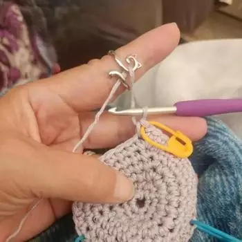 5 шт., вязаные крючком кольца на палец, очаровательный мультяшный дизайн, регулируемое украшение со стразами, устойчивое к коррозии кольцо для вязания крючком 5pcs