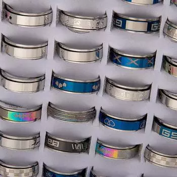 5 шт., вращающееся декомпрессионное кольцо из нержавеющей стали, кольцо из титановой стали, кольцо из сплава