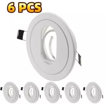 5 шт. встраиваемая рамка с цоколем GU10 светодиодная отделка железный металлический корпус внутренний точечный светильник светильники для дома и отеля