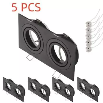 5 шт. встраиваемая регулируемая светодиодная рамка для крепления светильника с цоколем MR16, потолочный держатель лампы, аксессуары для точечного светильника