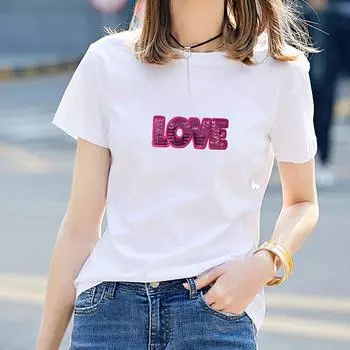 5 шт. вышитые нашивки цветочные полоски DIY швейные аксессуары для одежды пайетки LOVE сумка декор романтический стиль нашивки ремонт