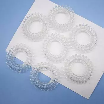 5 шт. высококачественные резинки для волос прозрачные телефонные провода эластичные резинки для волос для детей головные уборы 1PC