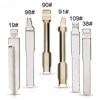 5 шт. x HU101 FO21 FO38 автомобильный пульт дистанционного управления KD лезвие для Galaxy Flip Blank #19 38 90 91 98 NO.109 #19