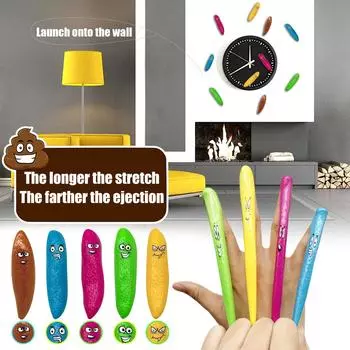5 шт. забавных детских пальчиковых игрушек, сувениры для вечеринок в виде слона для взрослых мужчин, липкие резиновые летающие стреляющие игрушки, детские подарки One Size