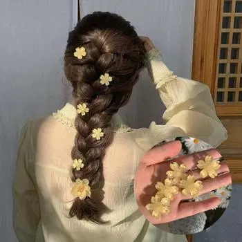 5 шт. заколки для волос с цветком сакуры розовая сакура BB боковая заколка аксессуары для волос головной убор милые девушки y2k заколки головной убор 5PCS