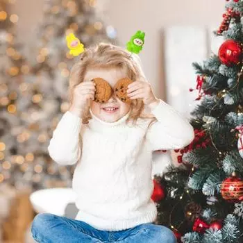 5 шт. заколки для волос с рисунком утки-капибары, декор из флокированного материала, пружинный дизайн, заколки для волос C