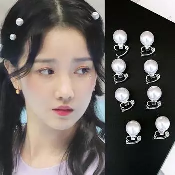 5 шт., заколки для волос с жемчугом, маленькие украшения для волос для женщин и девочек, заколки для волос невесты, милый держатель для хвоста, плетение аксессуаров для волос