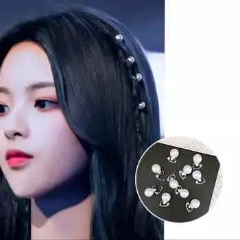 5 шт., заколки для волос с жемчугом, маленькие украшения для волос для женщин и девочек, заколки для волос невесты, милый держатель для хвоста, плетение аксессуаров для волос