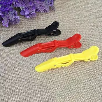 5 шт. заколки для волос зажимы парикмахерские аксессуары «сделай сам» салон заколки «крокодил» жёлтый