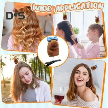 5 шт. заколок для волос мультяшная кукла капибара в солнцезащитных очках весенние заколки для волос декоративное украшение для волос 5pcs