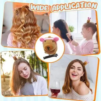 5 шт. заколок для волос с рисунком Капибалы, декор в виде розовых обручей для волос, заколки для волос случайного цвета, аксессуары для волос 5pcs