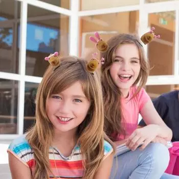 5 шт. заколок для волос с рисунком Капибалы, декор в виде розовых обручей для волос, заколки для волос случайного цвета, аксессуары для волос 5pcs