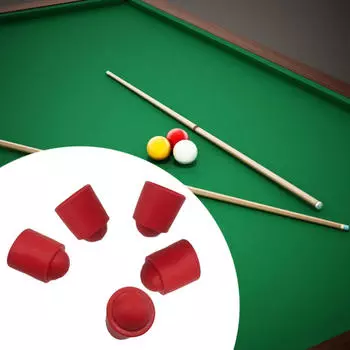 5 шт., защитная насадка для бильярдного кия, аксессуары для замены инструментов, накладная крышка для головки красный