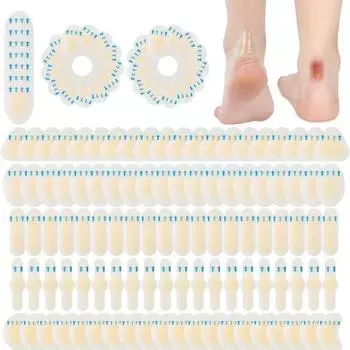 5 шт. защитная пластырь для ног Anti Wear, наклейки на пятки, бинты для лодыжек, наклейки для защиты от волдырей, невидимая лента для ухода за ногами 5.2*2.8cm