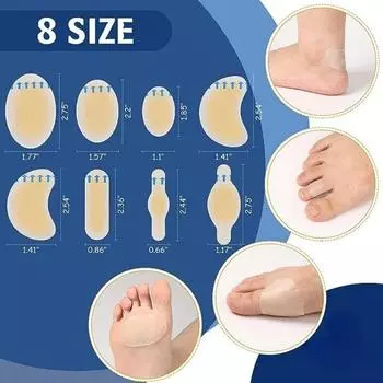 5 шт. защитная пластырь для ног Anti Wear, наклейки на пятки, бинты для лодыжек, наклейки для защиты от волдырей, невидимая лента для ухода за ногами 5.2*2.8cm