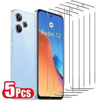 5 шт. Защитное стекло для экрана для Xiaomi Redmi 12 13C 12C 10C 10A 9A 9i 9C 9T 10 9 8 7 K40 K50 K60 Pro Gaming HD защитное стекло Redmi 12 чистый
