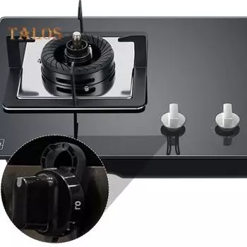 5 шт. защитных крышек для ручки газовой плиты, замки для защиты от детей, простая установка защитного кожуха для кухонной плиты, защитная накладка на ручку плиты 5pcs чёрный